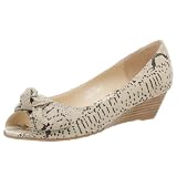 N.Y.L.A. Womens Julia Open-Toe Wedge,Natural Snake,8.5 M