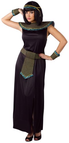 Black/Gold Cleopatra Adult Costume Size One-Size (4-14)