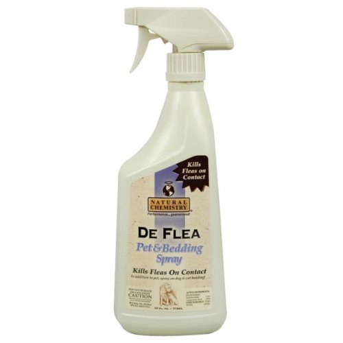 DeFlea Pet and Bedding Flea Spray for Dogs and Cats - 24-Ounce