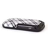 Speck Products Plaid Fitted Case for Blackberry Curve 8520 (Black/White)