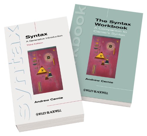 syntax a generative introduction 3rd edition and the syntax workbook set