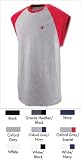 41C40JCKNnL. SL160  Champion Mens Cap Sleeve Raglan Tee T2230, Varsity Green/White, XL