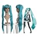 Taobaopit Vocaloid Miku Hatsune 120cm Cosplay Wig Two Ponytails
