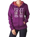 Roxy Patched Heart Full Zip Hoody in Gloxinia