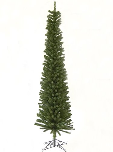 7.5' Slim Green Pencil Pine Artificial Christmas Tree