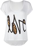 FULL TILT Love Animal Script Womens Tee