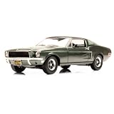 1968 Ford Mustang GT Steve McQueen Bullitt Highland Green 1:18 Scale Diecast Model Car