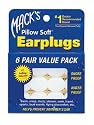 Mack's Pillow Soft Silicone Earplugs, Value Pack, 6 pr
