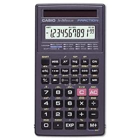 Casio FX-260SOLAR Black 10 Digit Scientific Calculator, 3 1, 8" x 6 3, 8" x 1, 2" (CSOFX260SOLAR) Category: Scientific Calculators