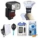 Nikon SB-910 AF Speedlight Flash with Batteries & Charger + Softbox + Reflector + Cleaning Kit for D3100, D5100, D7000, D700, D3s, D3x Digital SLR Cameras