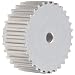 Boston Gear Timing Pulley, 9 mm Wide Belts, 0.313" Bore Diameter, Aluminum, Flangeless