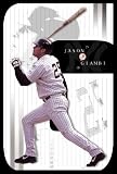 New York Yankees Mlb Jason Giambi Baseball Art White Wood-Mounted Poster Print - 24
