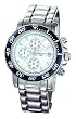 Charles Hubert Paris - Men's Premium Chronograph Dress Watch with White Ceramic Dial, Date, and Luminous Hands/Markers