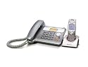 Panasonic KX-TCD535GM, Schnurgebundenes Telefon mit zusätzlichem Mobilteil inkl. Ladeschale, stahlgrau-metallic
