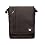 Amazon Kindle 2 / Kindle 2 International E-Book Reader Vertical Multi Pocket Messenger Bag - Chocolate Brown