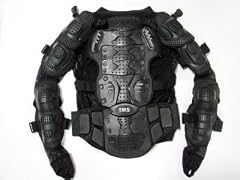 Cheap Product Motorcycle Full Body Armor Jacket Spine Protector (@TPROTECTOR2500-Black) (Medium)