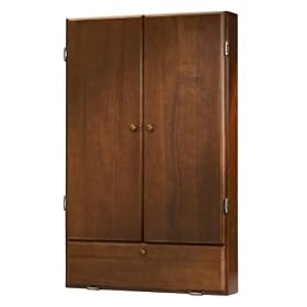 Click here to buy Viper Game Room Mahogany Finish Dartboard Cabinet.