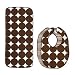 Baby : DwellStudio Bib and Burp Set - Chocolate Dots