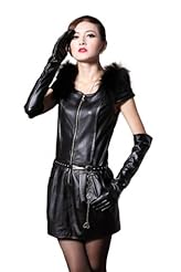 Leather Belted  Dress