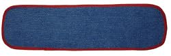 Industrial and Commercial Microfiber Wet Mop Pad (18 In. Border, Red)