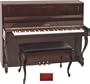 45" Chippendale Console Piano (Mahogany Polish)
