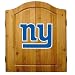 Imperial New York Giants Licensed Solid Pine Cabinet and Bristle Dartboard Set