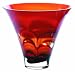 Evolution by Waterford Red and Amber Swirl 10-Inch Round Bowl