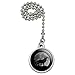 Wolf Howling Moon Silhouette Ceiling Fan and Light Pull Chain