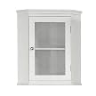 Madison Avenue Corner Wall Cabinet - White