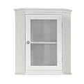 Madison Avenue Corner Wall Cabinet - White