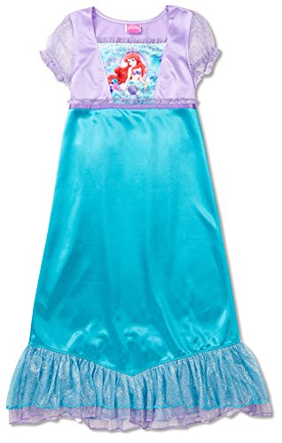 Little Mermaid Ariel Dreaming of Magic Dressy Nightgown, Purple/Green Size 6