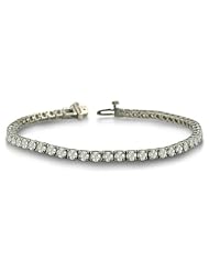 8 Carat Diamond Tennis Bracelet in 14 Karat White Gold 7 inches