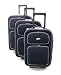 Sports : Homecultures Reisekofferset - Trolley Set CX2018B in schwarz