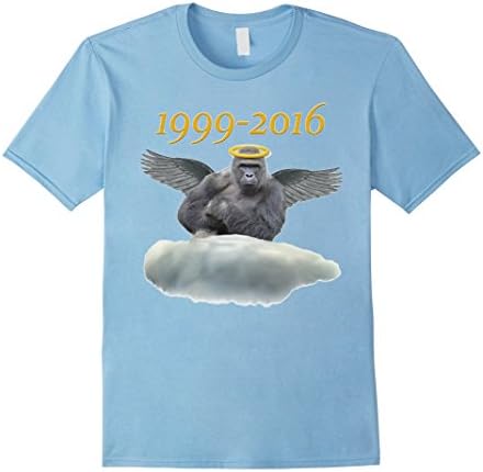 Men's HA-RAMBE 1999 2016 T-SHIRT Large Baby Blue