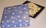 Scott's Cakes 1 lb. White Chocolate Pretzel Bark in a Snowman Box