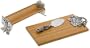 Arthur Court Bamboo/Grape 3-Piece Cheese and Cracker Set