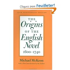 The Origins of the English Novel, 1600-1740
