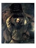 Moses with the Tablets of the Law Art Styles Giclee Poster Print by Rembrandt van Rijn, 30x40