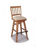 Casual Oak Swivel Bar Stool By Powell Furniture