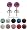 ONE PAIR of Crystal Stud Earrings by GlitZ JewelZ &Acirc;&copy; - 1/4' (6MM) - made with over 70 crystals - bling bling!! Comes packed in a lovely velvet pouch - For the matching pendant (2nd picture ) and other colors/sizes choose from the menu below