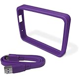 WD Grip Pack for My Passport Ultra 2TB with USB 3.0 Cable, Grape (WDBFMT0000NPL-NASN)