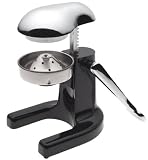 Metrokane Mighty OJ Manual Juice Squeezer, Black/Chrome