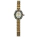 Daily Deal in Watches: Lucien Piccard Women's 14k Gold-Tone Blue Sapphire-Accented Watch