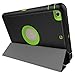 ipad mini case, ipad mini 2 case, Retina display, Acctrend hero series ipad mini 3 case with smart stand and Auto sleep wake function (black,green)
