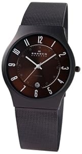 Skagen Men SK233XLTMD Titanium Brown Espresso Dial Watch