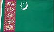 Turkmenistan National Country Flag - 3 foot by 5 foot Polyester (New)