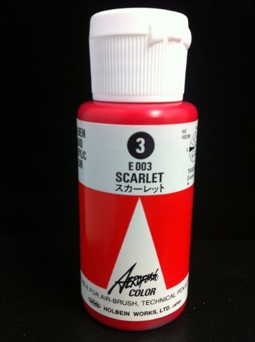 Aeroflash Color (Scarlet E-003) 1 Bottle of 35ml From Holbein Japan