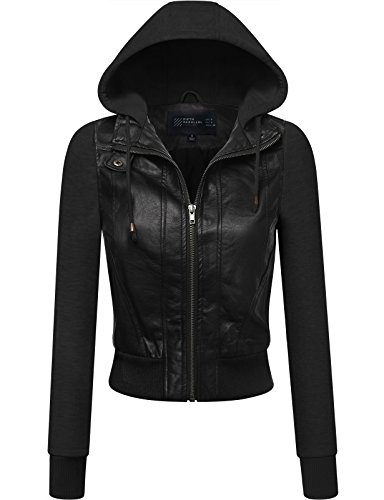 FPT Womens Faux Leather Zip-Up Jacket (S-3XL)