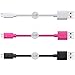 OKRAY 3 Pack 3.3ft High Speed Durable PVC Micro USB 2.0 Charging sync Data Cable Cord for Android, Samsung Galaxy S6, HTC, LG, Sony, NOKIA, Xbox One, Motorola, Google Nexus (Black White Hot Pink)
