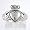 Irish Friendship & Love Celtic Claddagh Ring in Sterling Silver, size 6, #8932